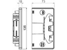 Endstück Bettermann GKH 70×130mm halogenfrei reinweiss