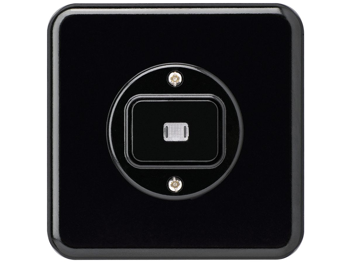 UP-Leuchtdruckschalter basico 3/2 schwarz
