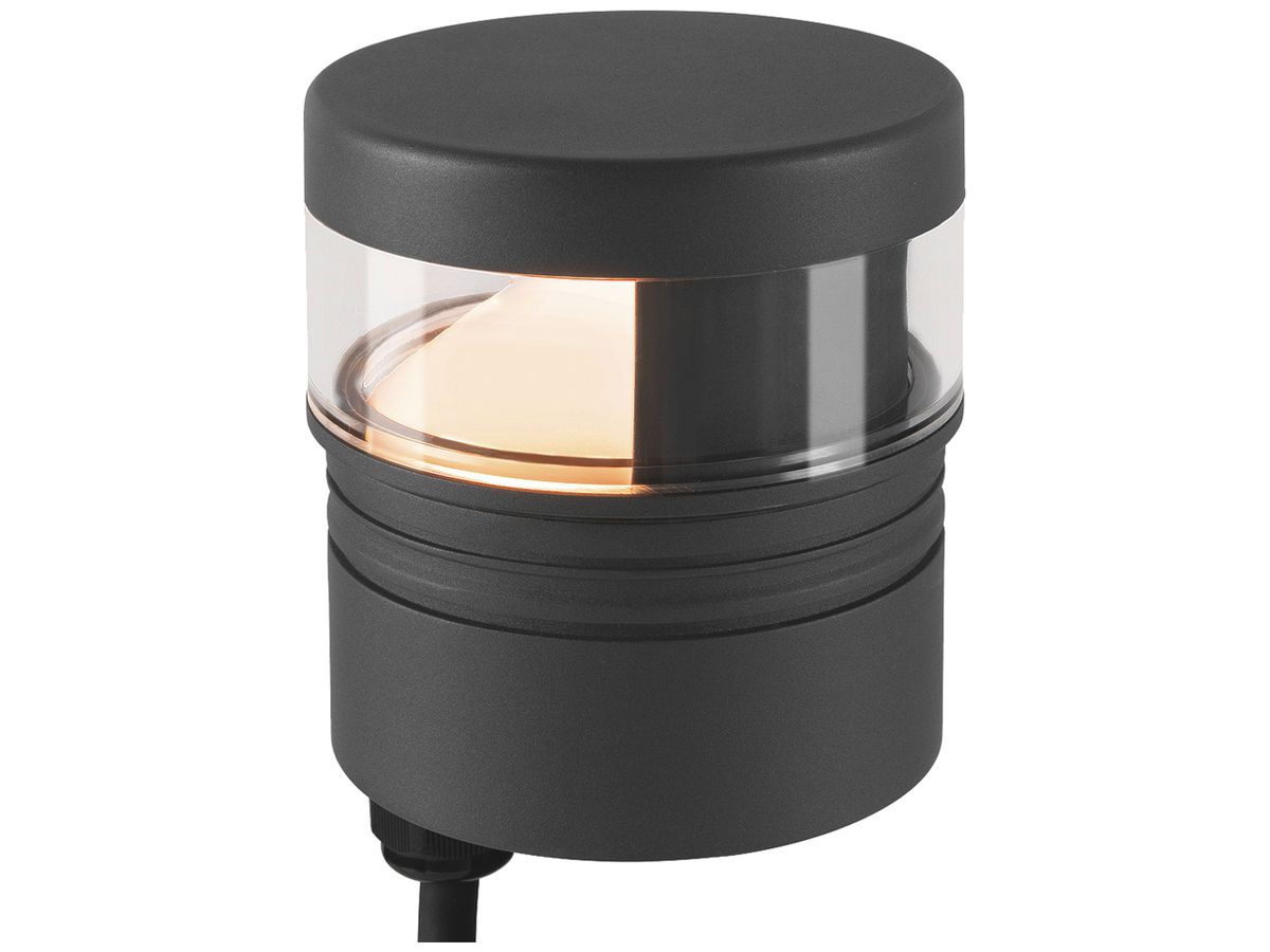 LED-Leuchtenkopf SLV M-POL S 10W 700lm 827 IP65 DALI Ø120.9 anthrazit 180°