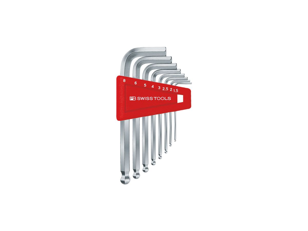 Stiftschlüssel-Satz PB 212 H-8 1.5, 2, 2.5, 3, 4, 5, 6, 8