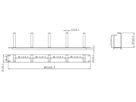 Rangierpanel 19" VALUE, 5× Kabelring Typ G 44×87mm 1HE St grau