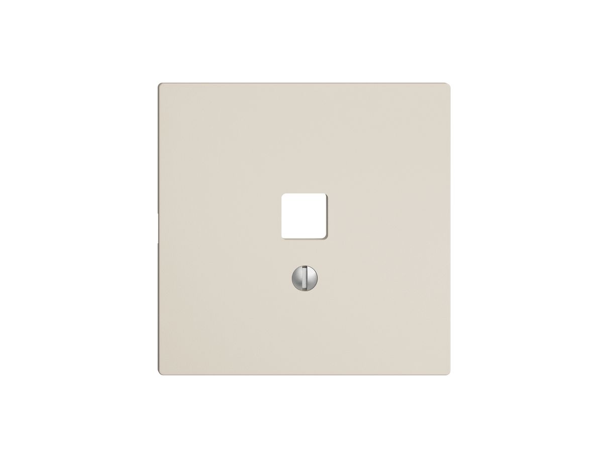 Frontset EDIZIOdue crema, 60×60mm für Datenschnittst.USB