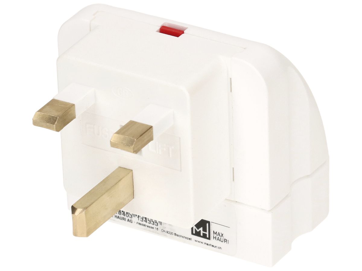 Reiseadapter MH PLUG einzel 230V 0…10A CH (SEV 1011 Typ 13) (Typ J) ws