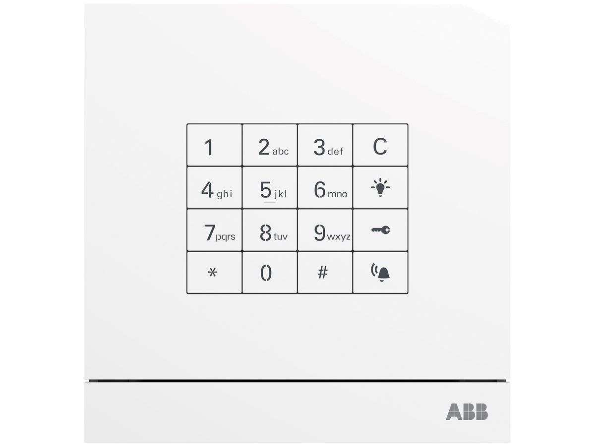 Aussenstation ABB-Welcome mit Tastatur-Modul, weiss