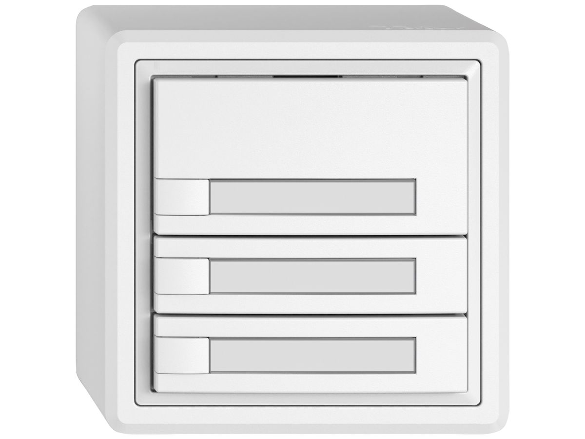 AP-KNX-Taster RGB EDIZIO.liv SNAPFIX® Temperaturfüh.o.LED Pap.3×T 1-Tbed.ws