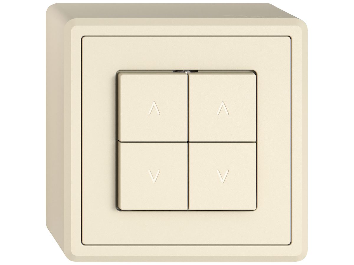 AP-Storentaster EDIZIO.liv SNAPFIX® 10A 250V 4 Tasten 2 Kanäle cr