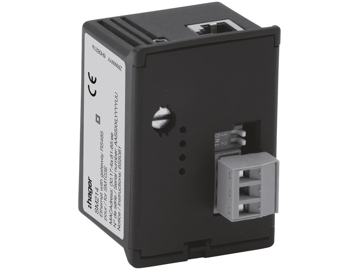 Kommunikationsmodul Hager für SM103E, RJ45/RS485 Jbus/Modbus