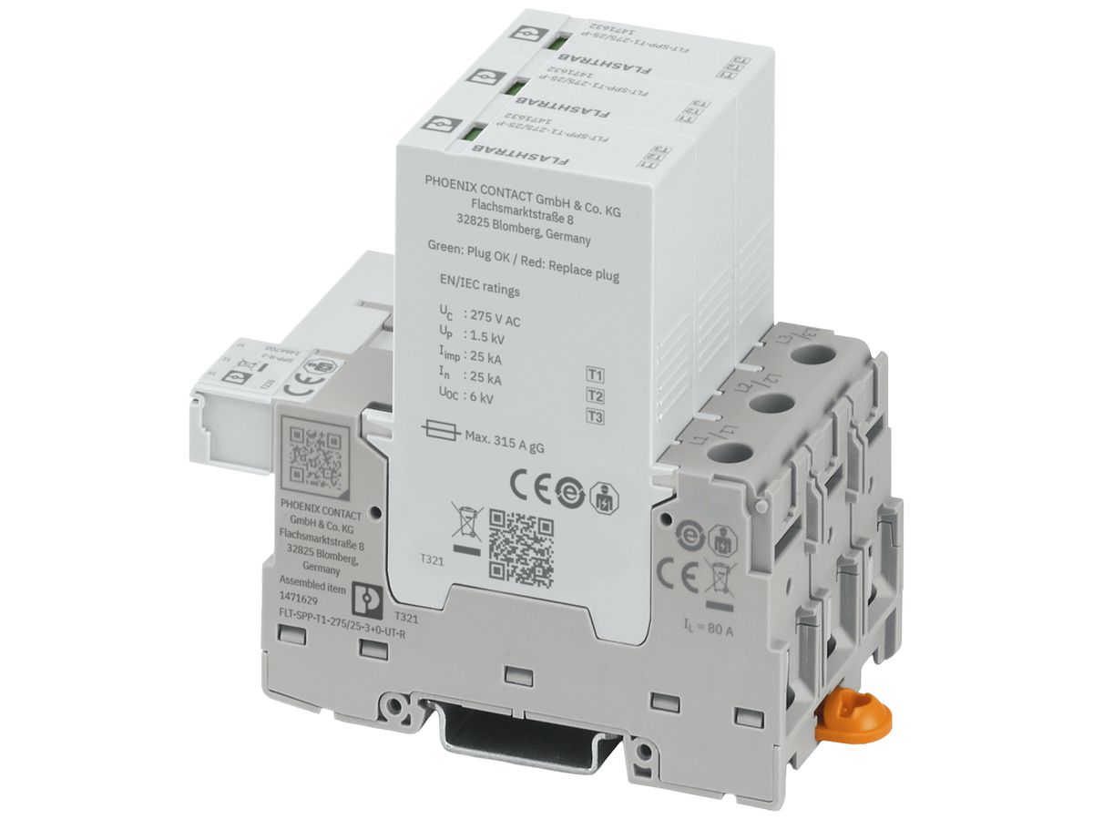 Kombiableiter PX FLASHTRAB TN/TN-C 4P 415V 25kA 1.5kV 3 TE