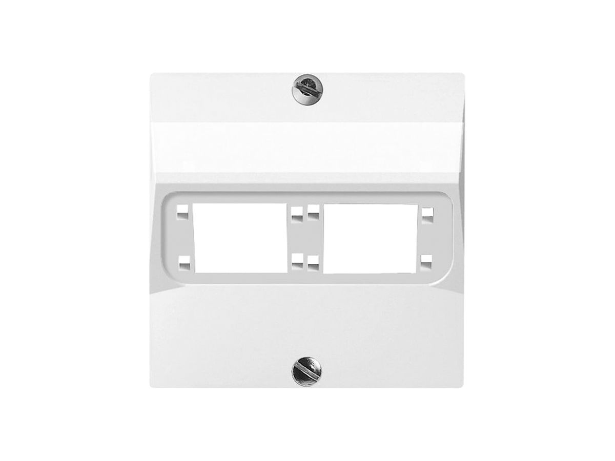 Abdeckset SIDUS zu 2RJ45 weiss