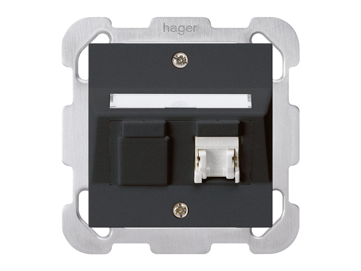 UP-Dose kallysto B Kat.5e 1RJ45/u schwarz