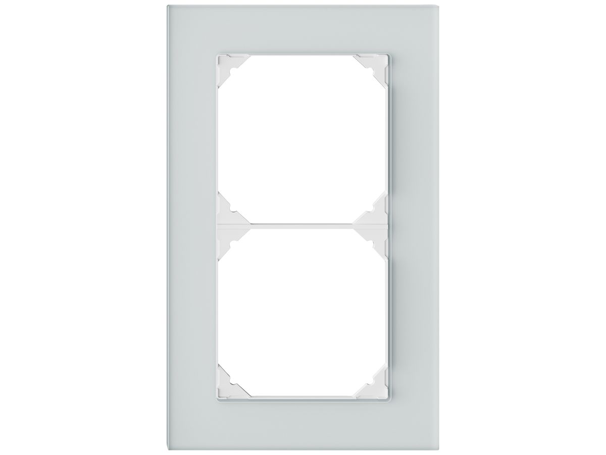 UP-Abdeckrahmen EDIZIO.liv prestige SNAPFIX® 2×1/1×2 154×94mm spiegel satin