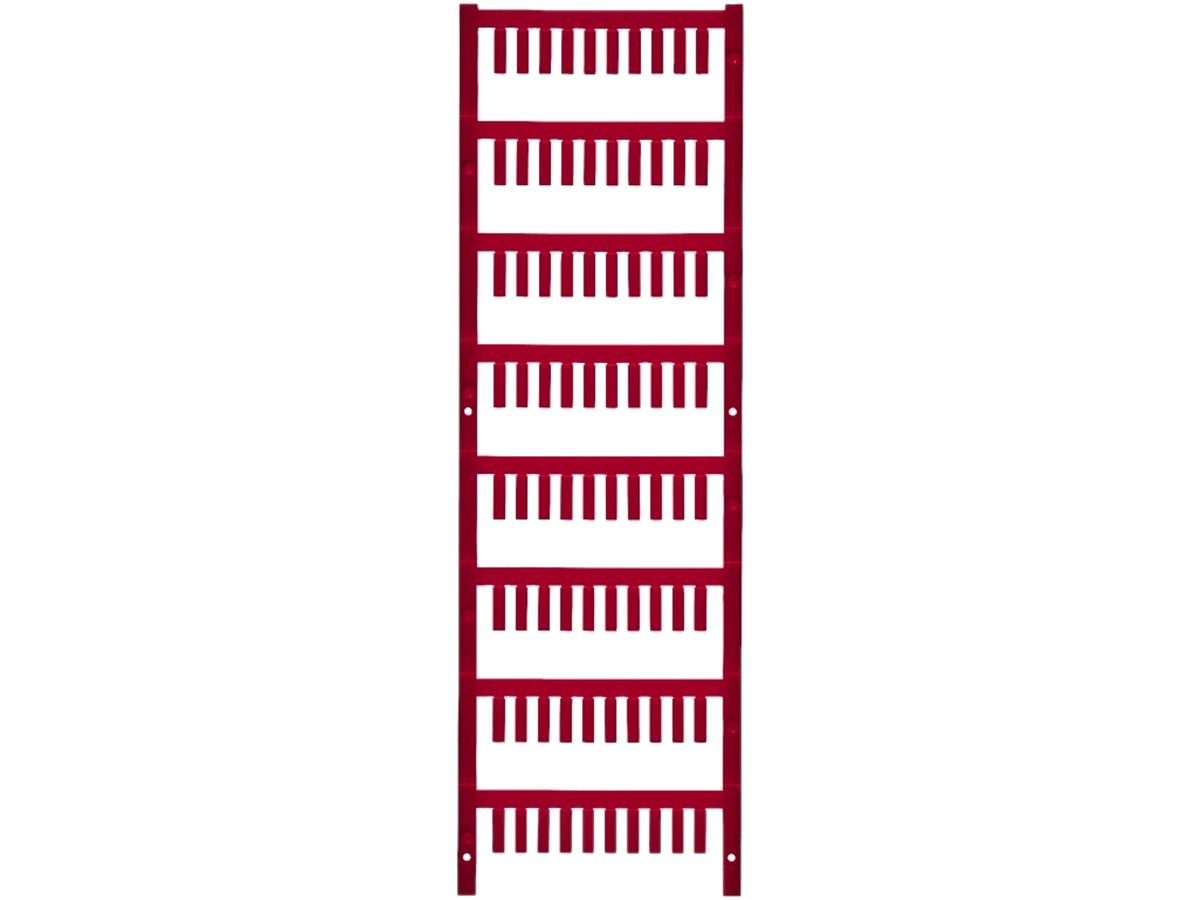 Leitermarkierer Weidmüller MultiCard SF für Ø1.7…2.1mm 12×3.2mm PA66 rot