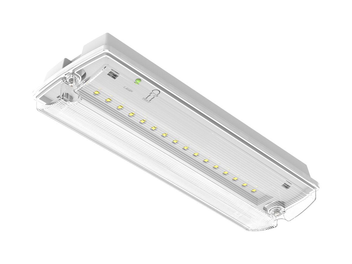 LED-Sicherheitsleuchte LEDVANCE EM BULKHEAD IP65 1.3W 200lm 5700K bat 3h Pt ws