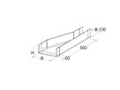 Reduktion Niedax rechts 200/100×8