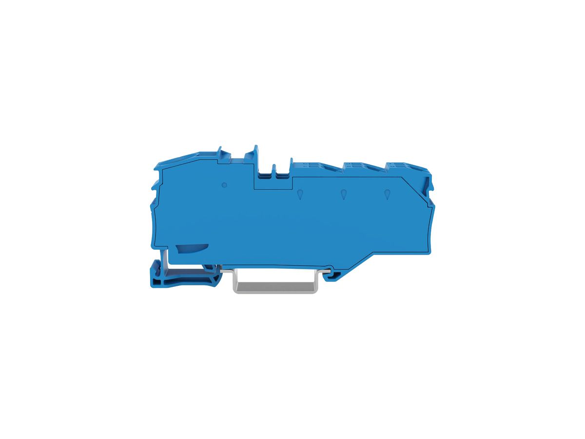 Verteilerblock WAGO TOPJOB S 1P 76A 1×Eing 16mm² 6×Ausg 4mm² bl