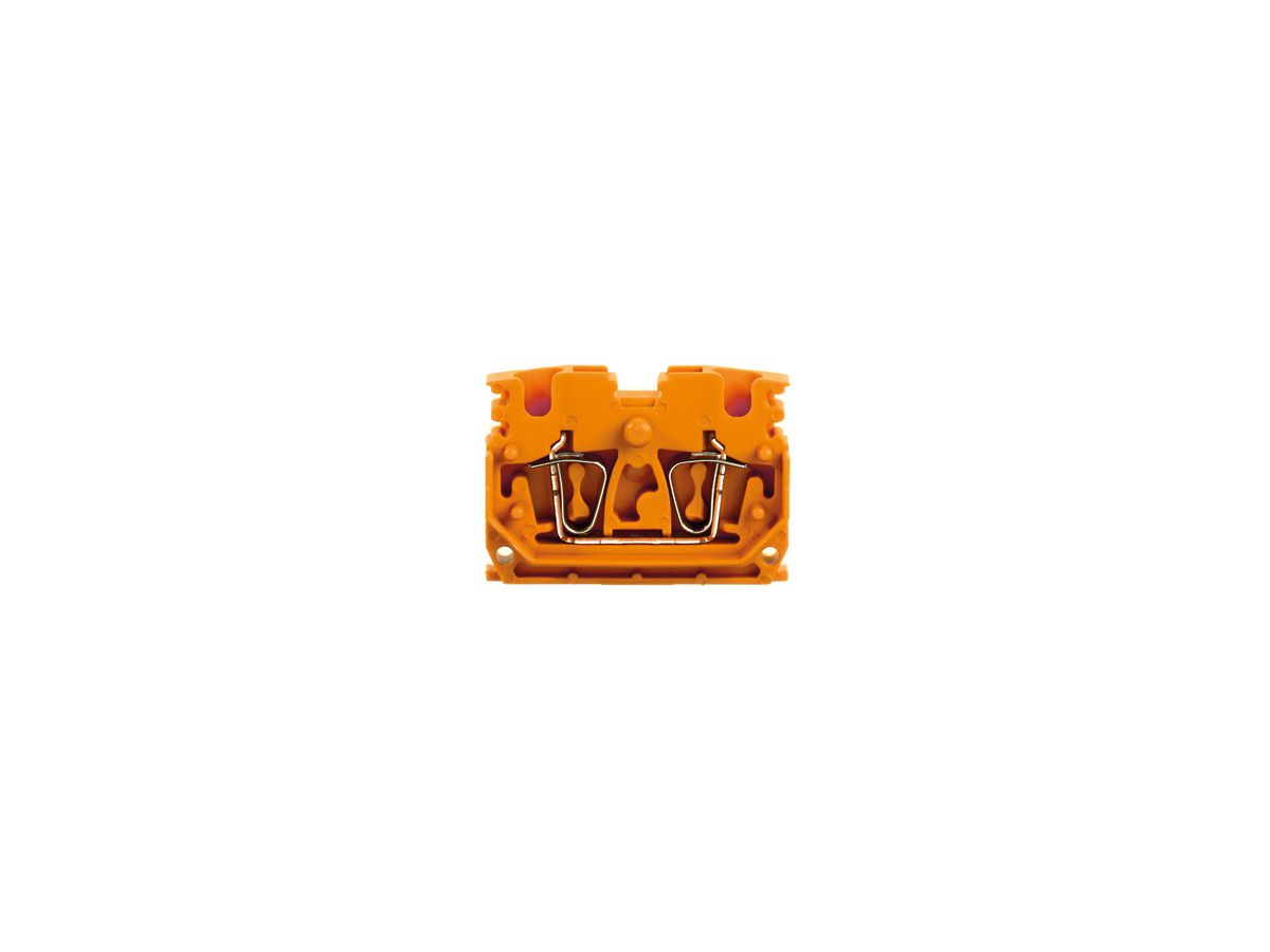 Durchgangs-Reihenklemme Weidmüller ZDUB DM Zugfeder 2.5mm² orange