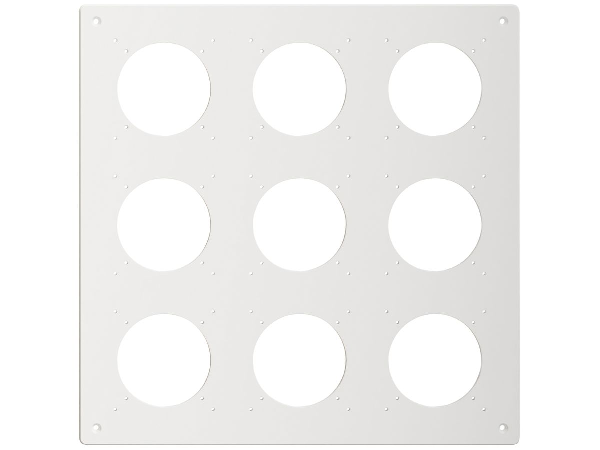 NUP-Kopfzeile Feller NEVO, 3×3, für N.CO-Apparate, weiss