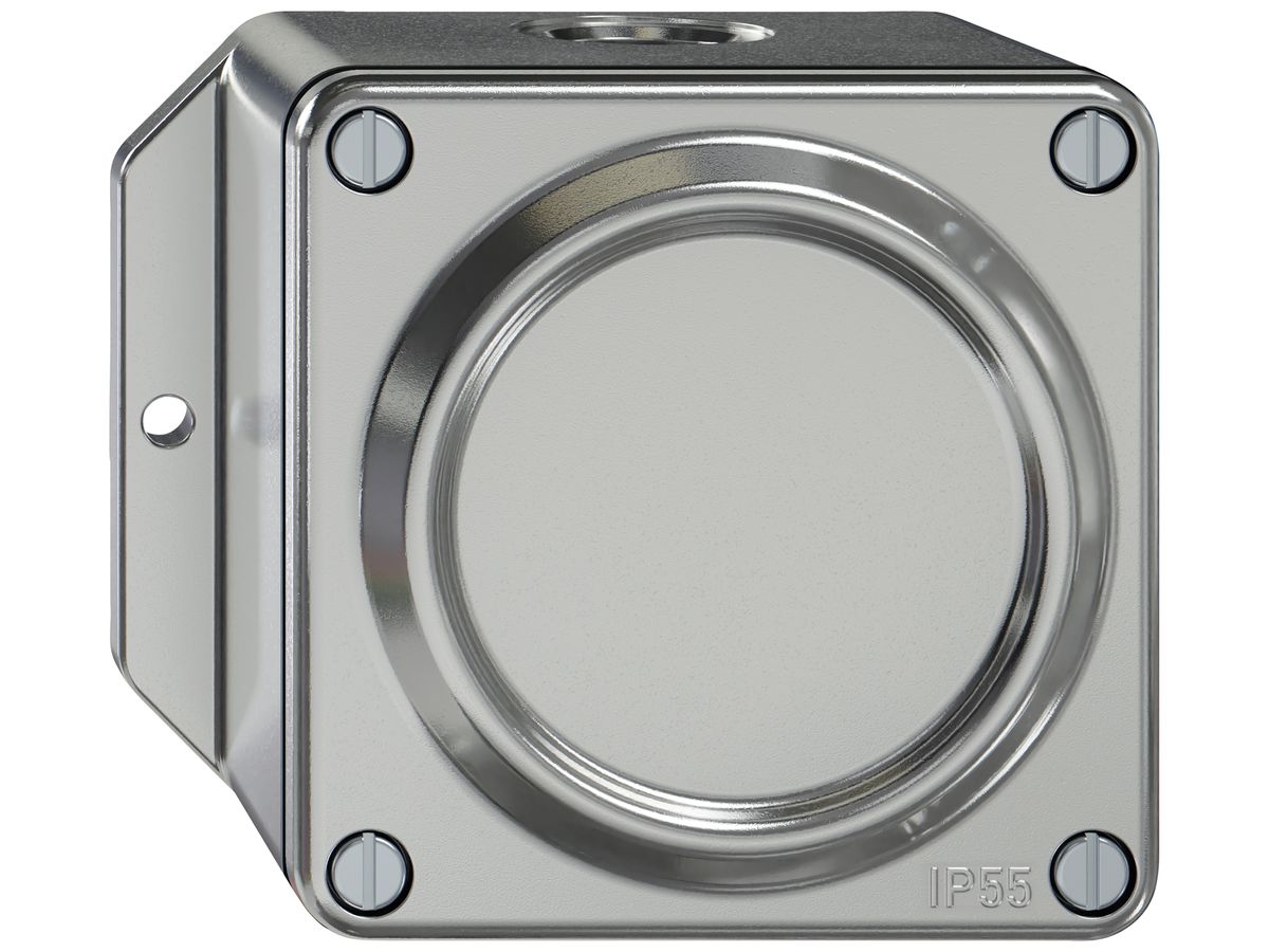 AP-Leergehäuse ELEMENT SNAPFIX® 111×96×67mm alu