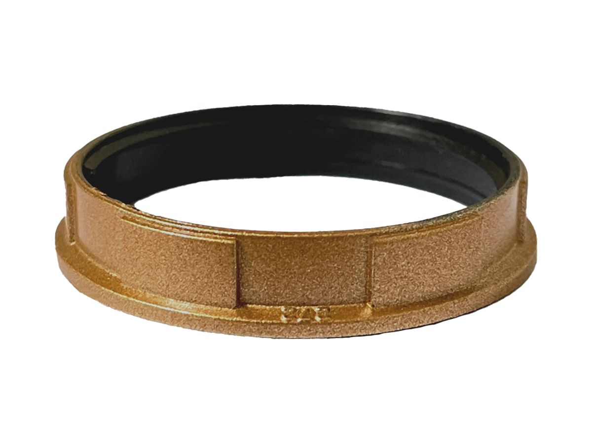 Schraubring Elektrogros E27 Kunststoff 47×9mm Gold