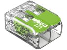 Dosenklemme WAGO 221-422 mit Hebel in Box 100×2L 0.2…4mm² 32A 450V grün