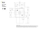 Decken-/Wandleuchte SLV THEO BRACKET GU10 7W IP65 175×16.5×10.6mm anthrazit