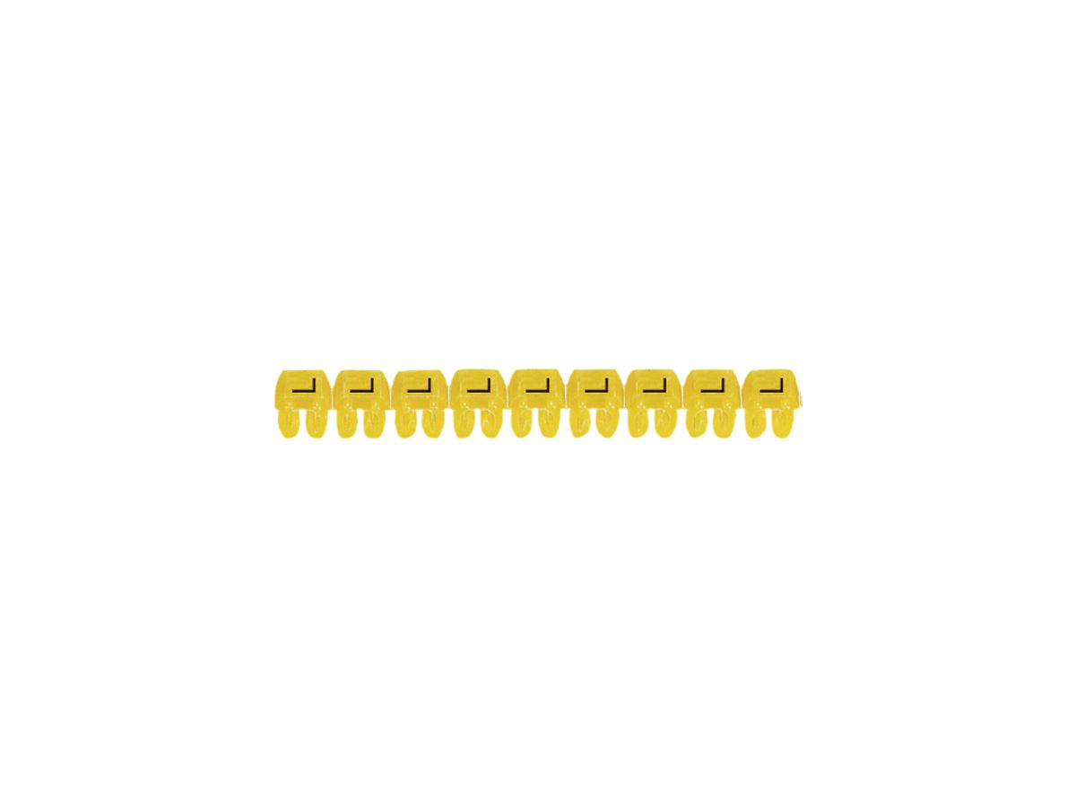 Kennzeichnungsring Legrand CAB 3, für 0.5…1.5mm² Aufdruck: 'L', gelb