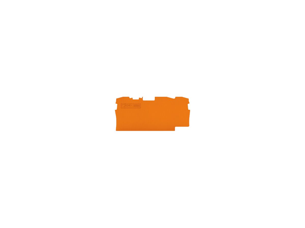 Abschlusswand WAGO TOPJOB-S orange 3P zu Serie 2004
