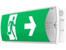 LED-Rettungszeichenleuchte Sylvania LifeSafe IP65 Aufbau/Einbau 1170lm 3hPt ws