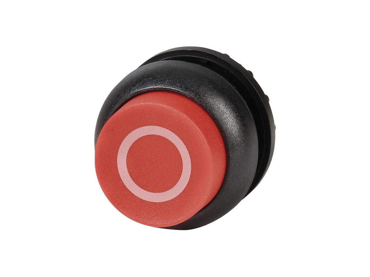 Drucktaste ETN RMQ hoch O rot, rastend, Ring schwarz