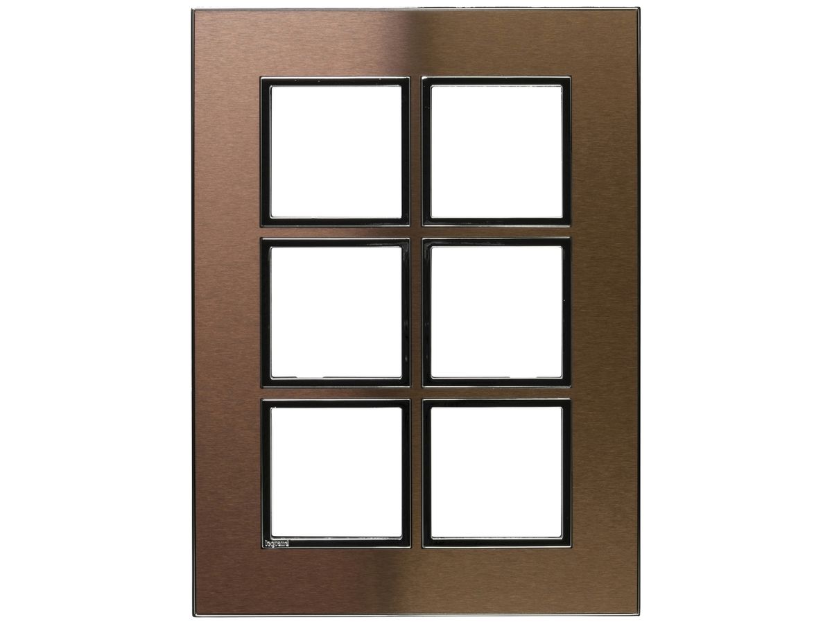 UP-Kopfzeile Legrand Arteor 3×2 vertikal 157×213mm Pink Champagne
