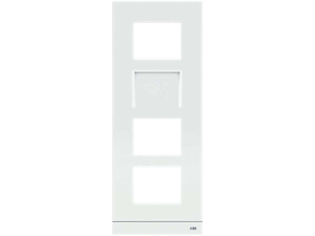 Abdeckrahmen Video ABB-Welcome, für 1/4 (4 Module), Al weiss