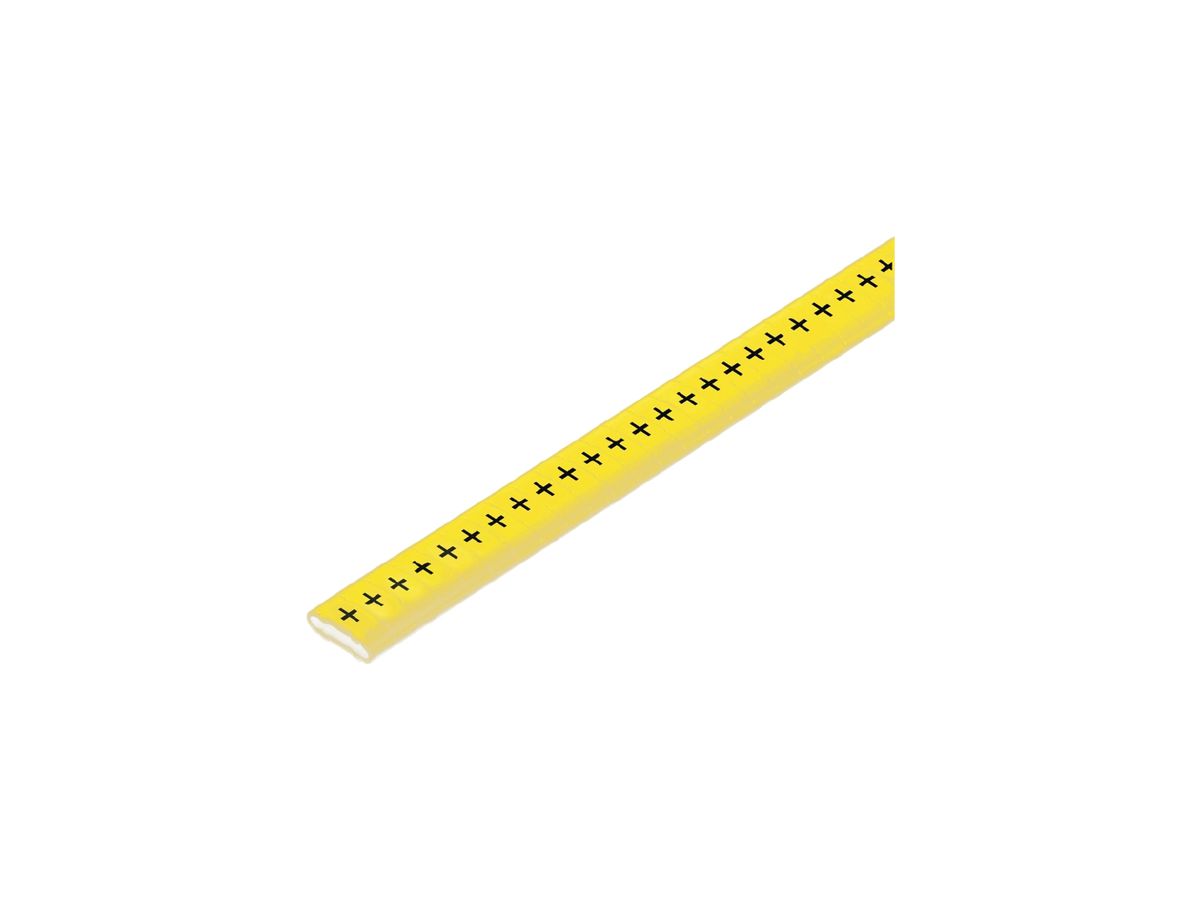 Kabelmarkierer Weidmüller CLI M CD für Ø10…317mm 4×11.3mm Symbol: +, gelb