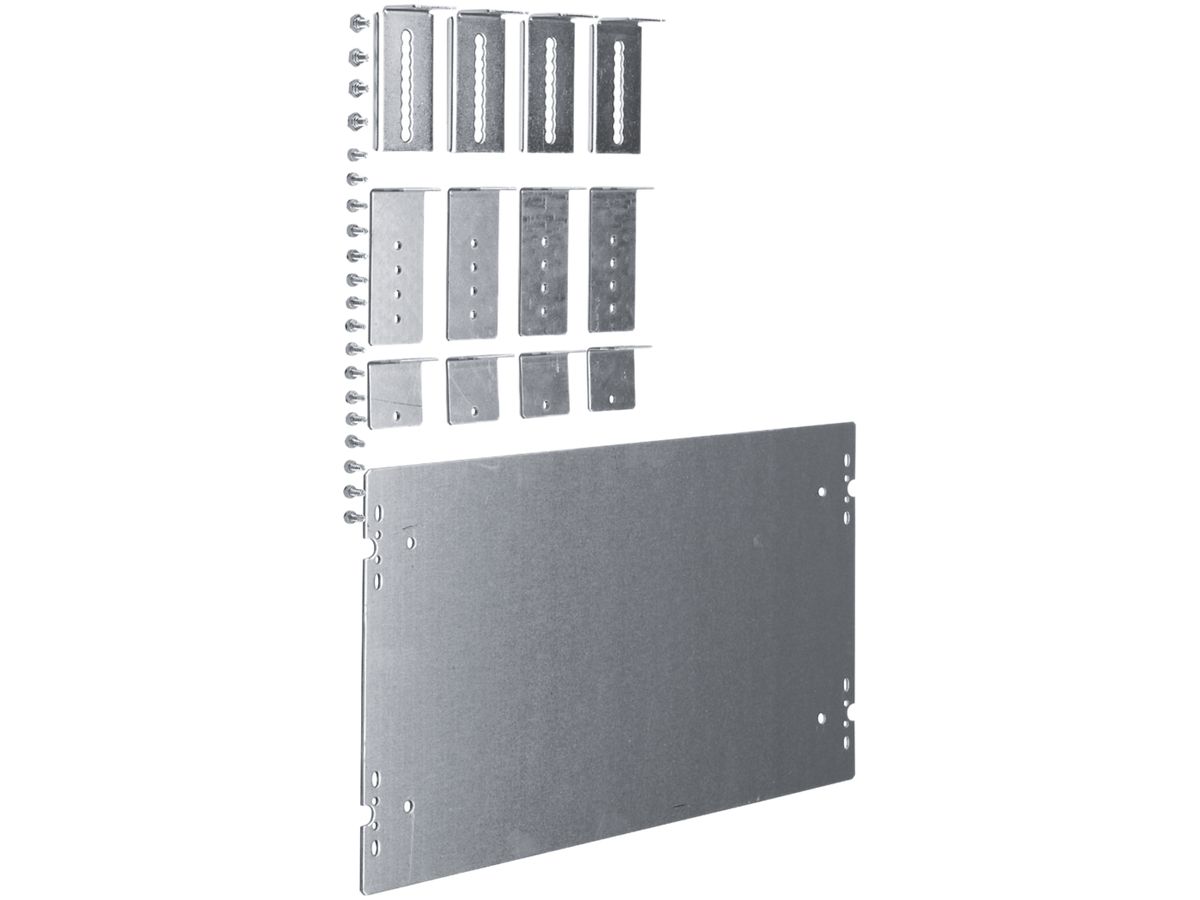 Montageplatte Hager univers N für Baustein 300×500mm mit Aufbaubügel
