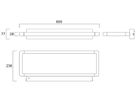 LED-Wandleuchte Sylvania Areum 45W 5850lm 840 DALI direkt/indirekt 600mm Si