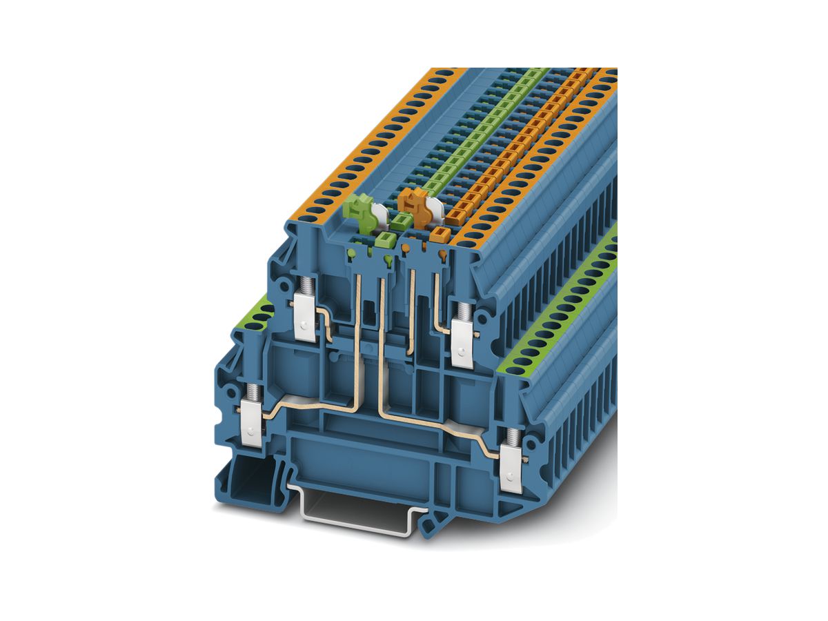 Messertrennklemme Phoenix Contact UTT 2.5-2MT-P/P blau
