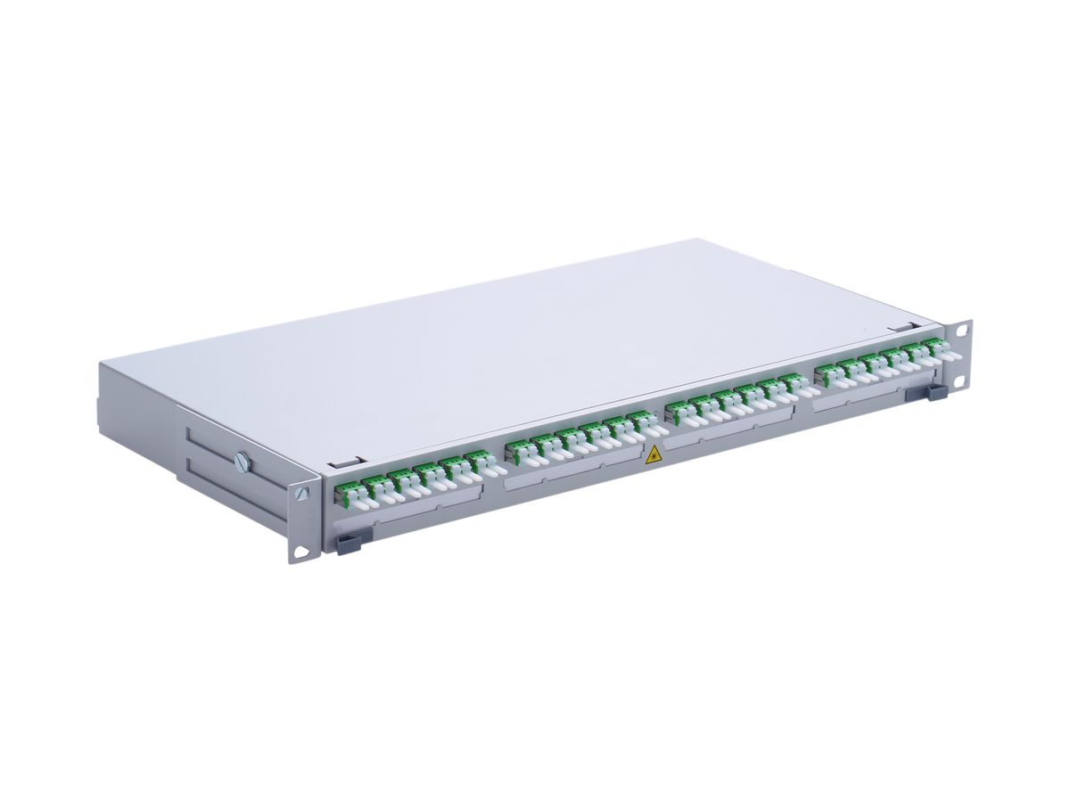 Rangierfeld LWL 19" FiberRack2 1HE 12×LC-Duplex Singlemode