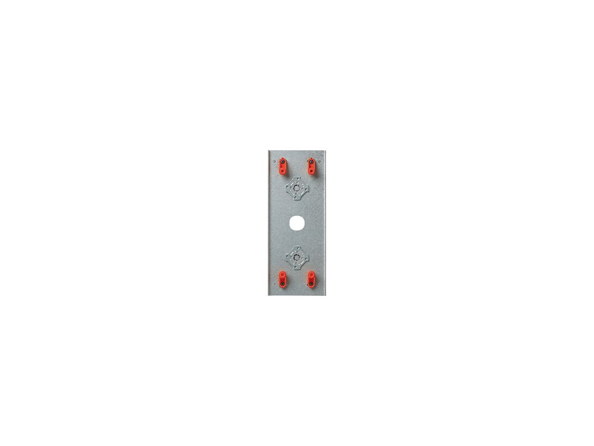 Montageplatte Siedle 2× 84×210×30mm silber