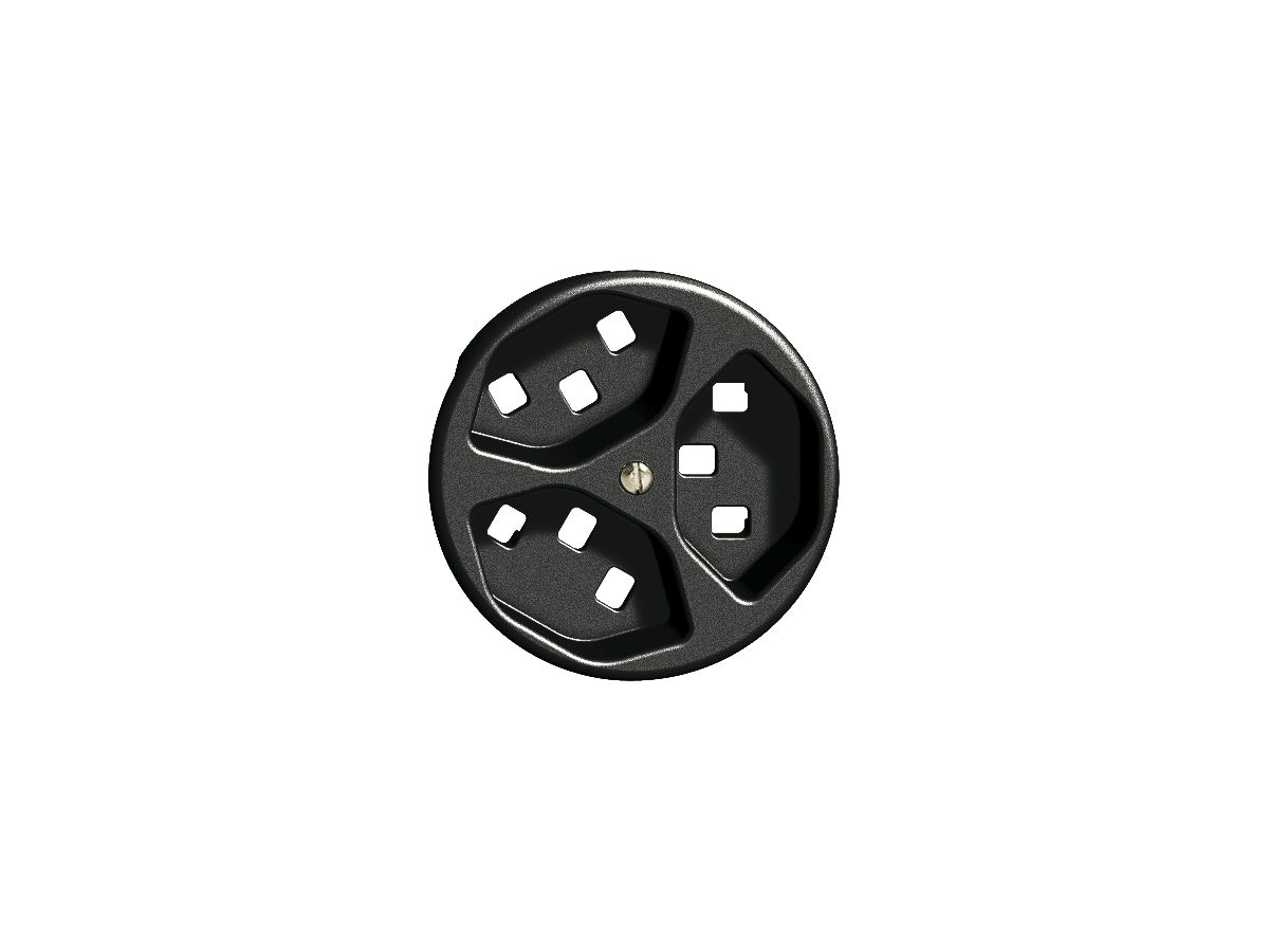 Frontscheibe FH 3×T23 schwarz Ø58mm