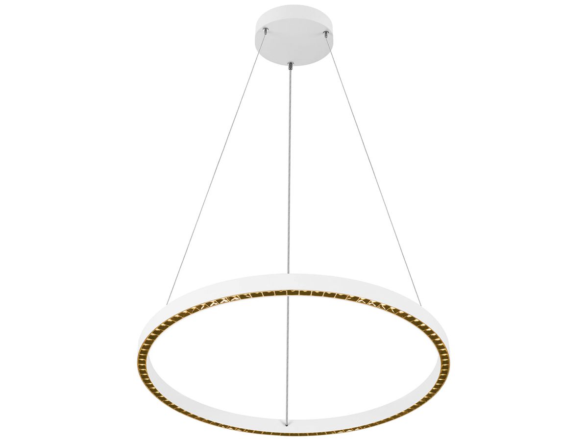 LED-Pendelleuchte SLV ONE CUBE 54W 4000lm 930 DALI direkt Ø805 weiss