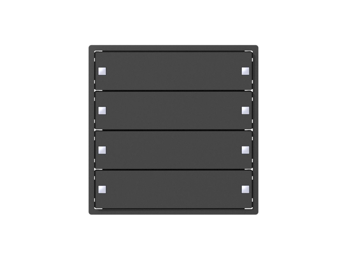 Aufsatz zu Tastsensor ABB SIDUS KNX Design ZE-Typ, 4/8, anthrazit