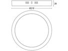 AP-LED-Downlight Philips Slim Surface 12W 1350lm 840 110° Ø210mm weiss