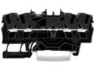 Durchgangs-Reihenklemme WAGO TOPJOB S 2.5mm² 24A 800V Push-in 4×1 TH35 schwarz