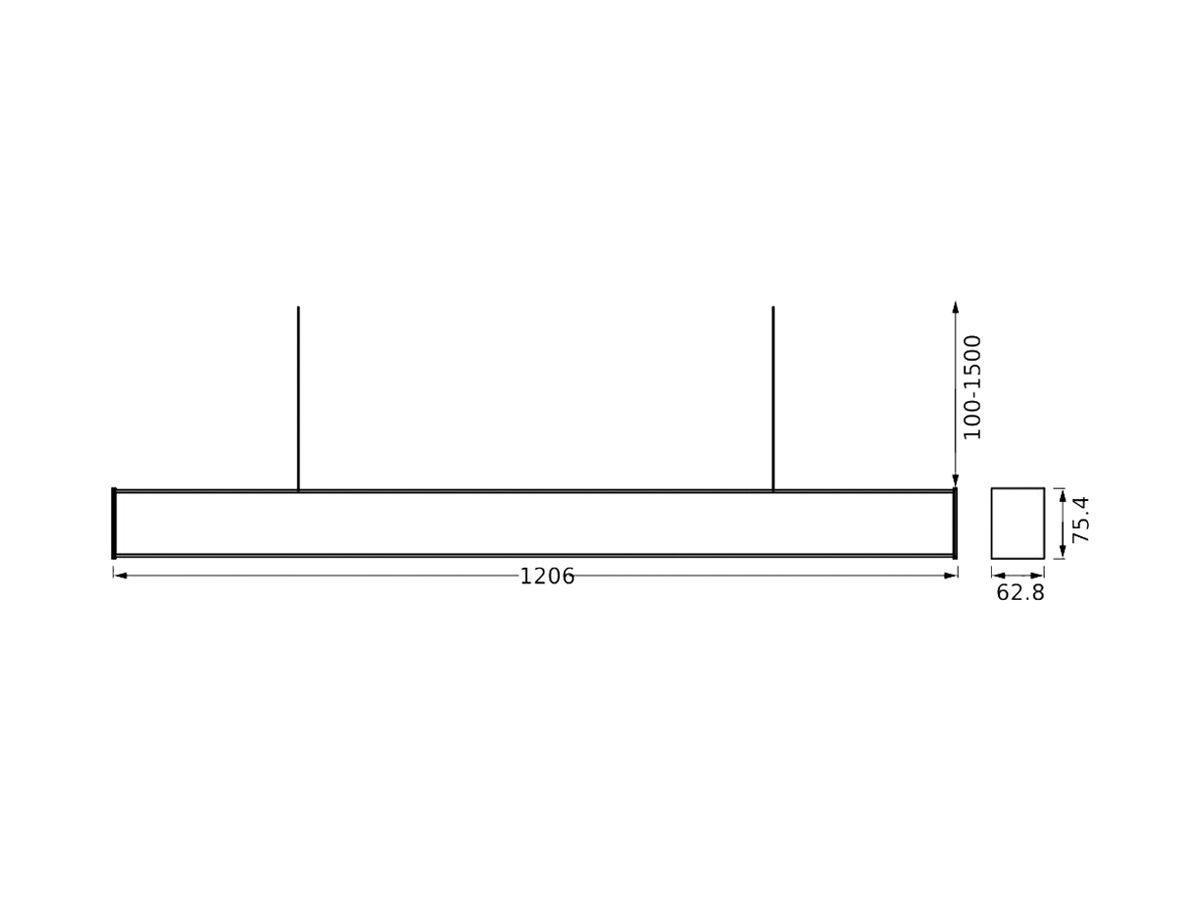LED-Pendelleuchte LEDVANCE Sun@Home 50W 4200lm 922…950 DIM direkt/indirekt weiss