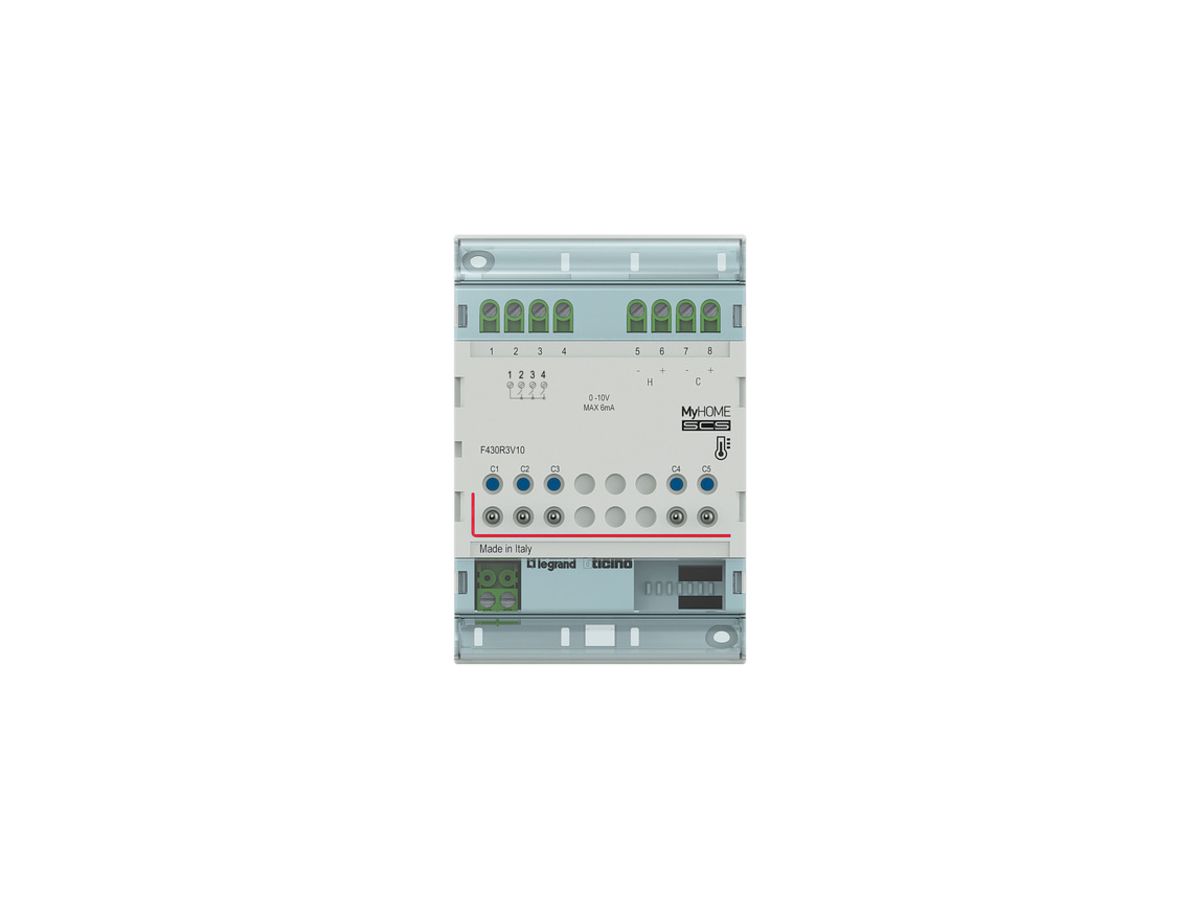REG-Heizungsaktor MyHOME 3F 2×0…10V
