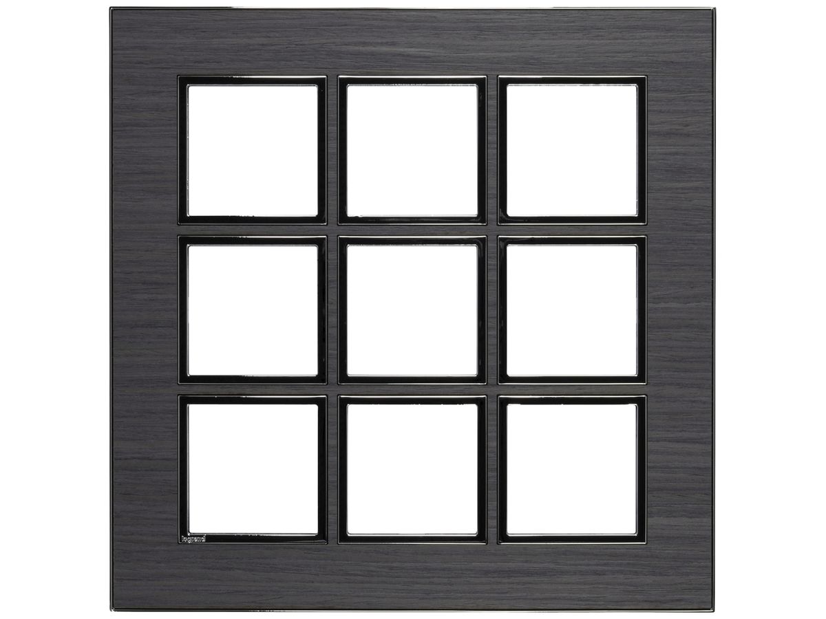 UP-Kopfzeile Legrand Arteor 3×3 horizontal und vertikal 213×213mm Grey Oak