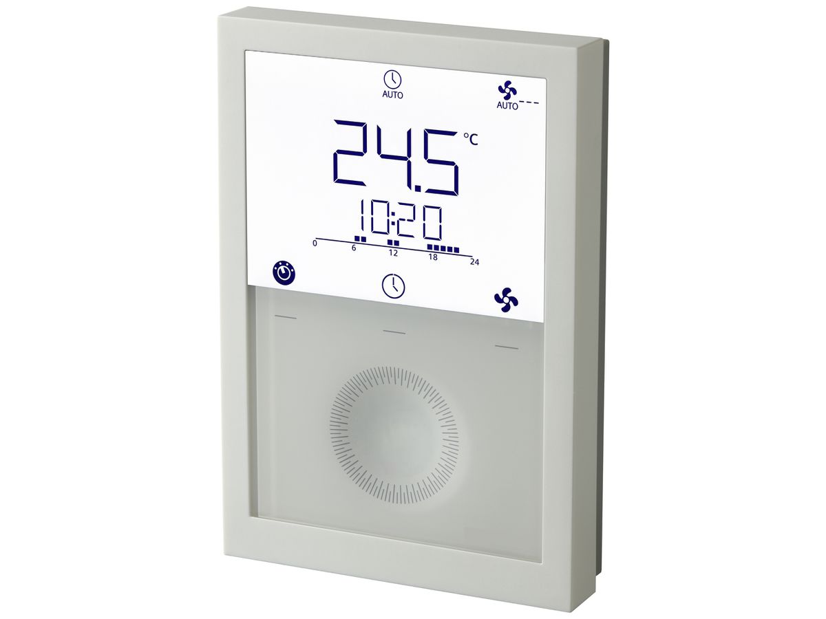 AP-Raumthermostat Siemens RDG200T 230VAC 0…49°C 5A 134×92mm weiss