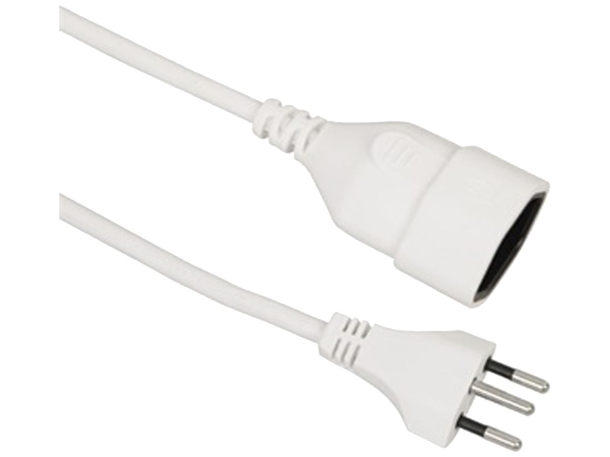Apparatekabel VALUE T12 → T13 3×1.5mm² 250VAC/10A weiss 3m