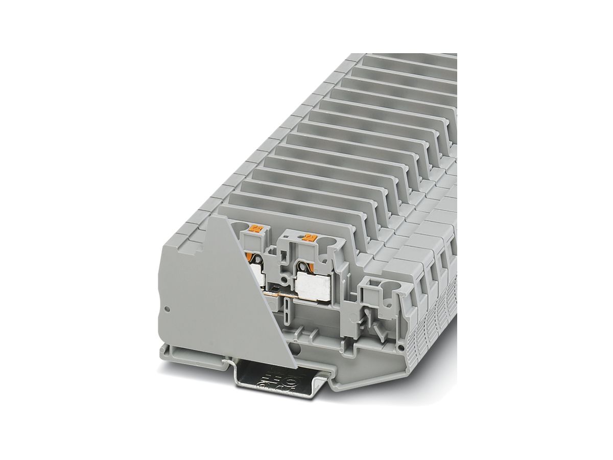 Doppelstockklemme 0.2…6mm² grau Push-in-Anschluss PTTB 4-L 1000V