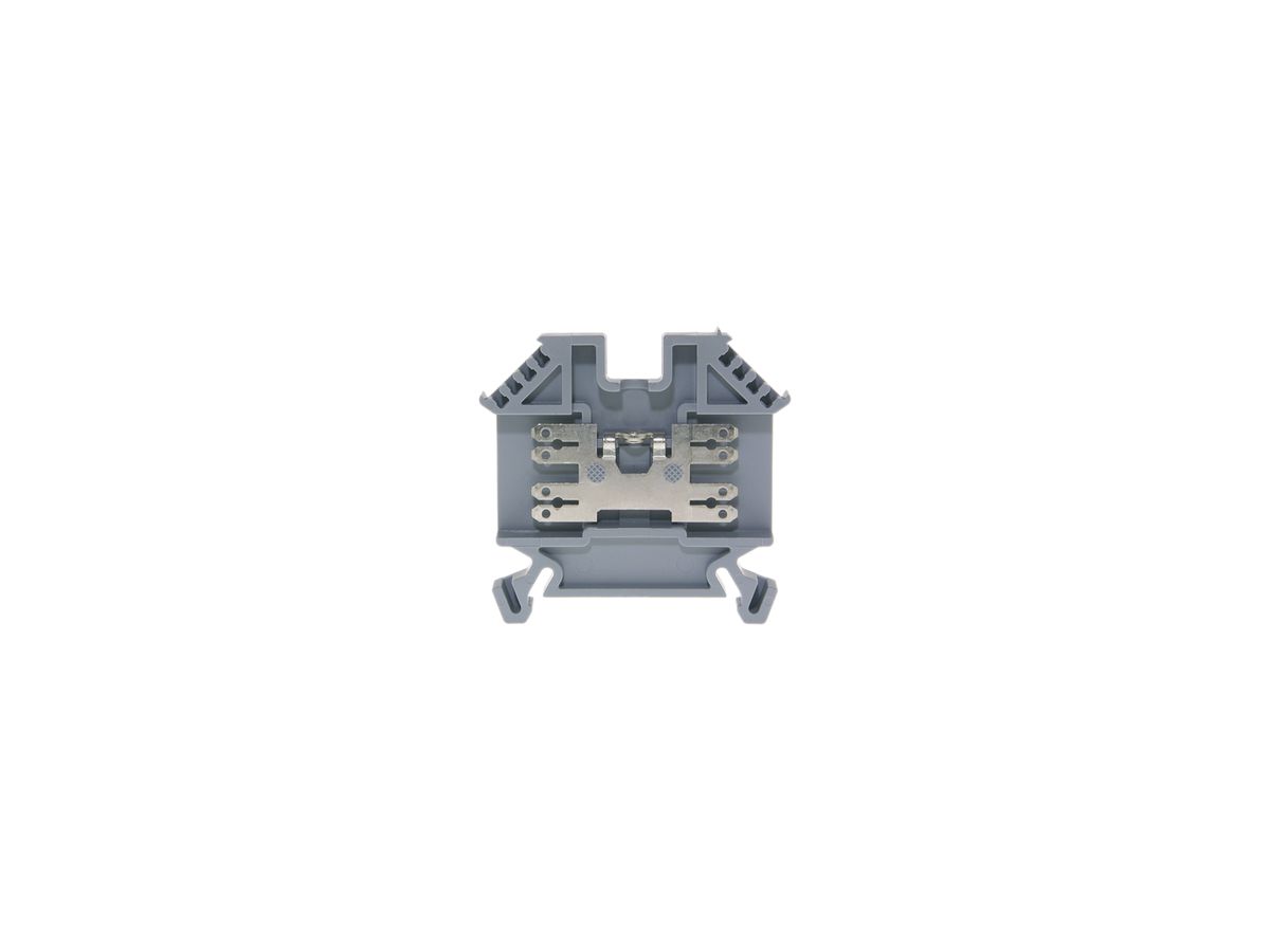 Durchgangs-Reihenklemme Woertz 0.5…2.5mm² 24A 600V Flachsteckansch.4×1 TH35 grau
