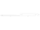 LED-Handleuchte LDV LINEARLED MOBILE 2.35W 120lm 4000K Bewegungsmelder weiss